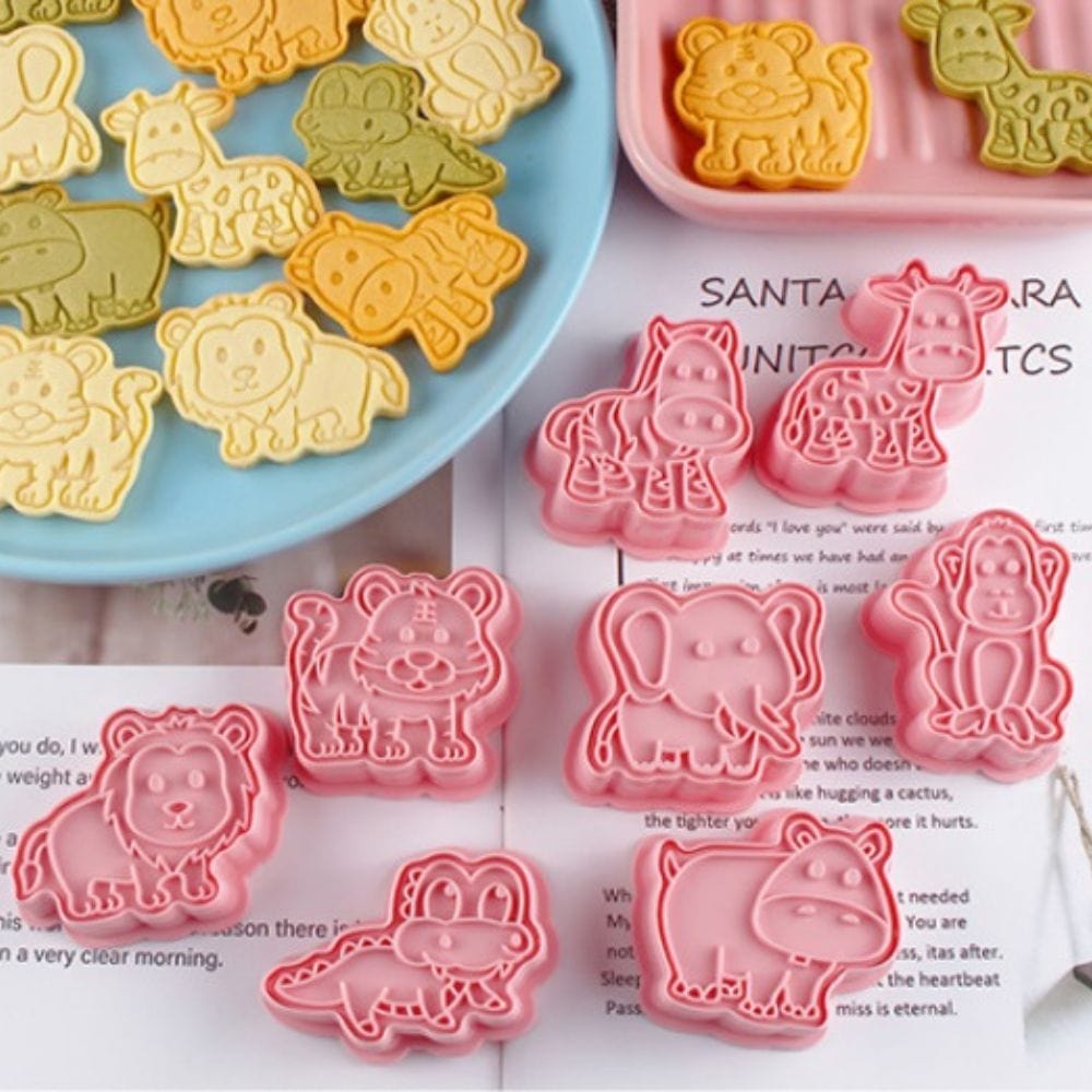 Jungle Animals Cookie Cutter Stamp Embosser Set – Pixie Patio