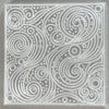 Elegant swirled pattern cookie stamp