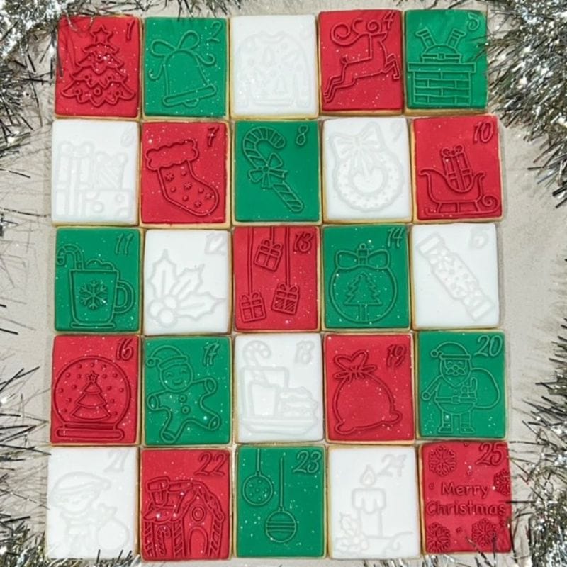 Christmas Advent Cookie Stamp Set