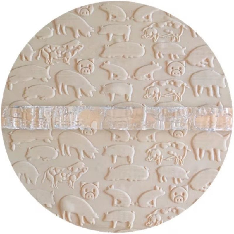 Pig Farm Rolling Pin embossing fondant