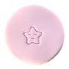 fondant cookie with cute star stamp design