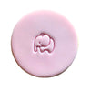 Mini Elephant Cookie Stamp creating cute elephant design on fondant