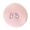 mini gamer cookie stamp with controller design on fondant