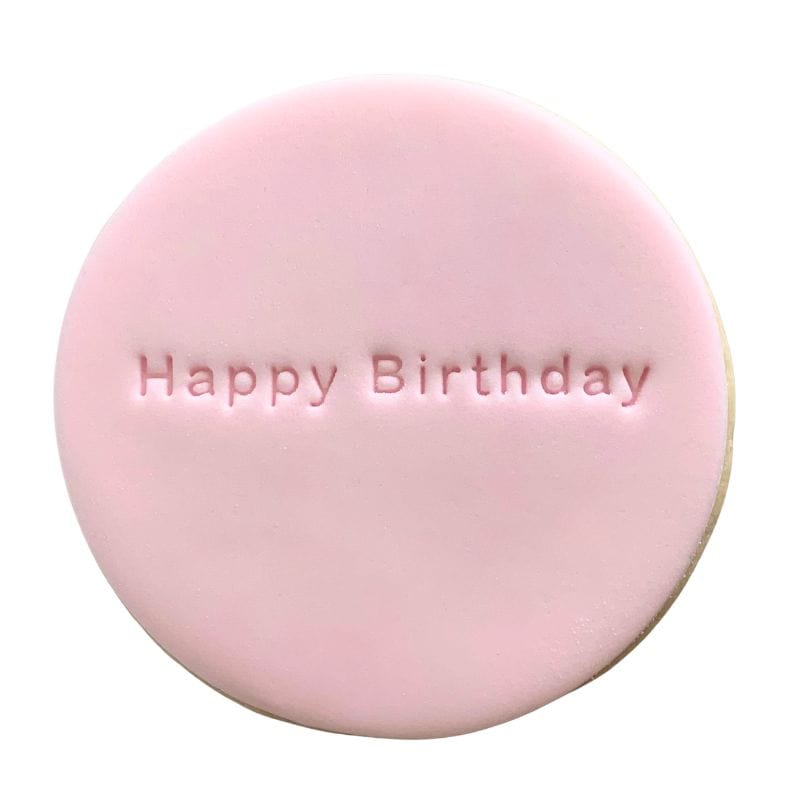 Mini Happy Birthday Stamp creating fun birthday design