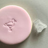 Mini Seagull Cookie Stamp used to create decorated fondant cookie
