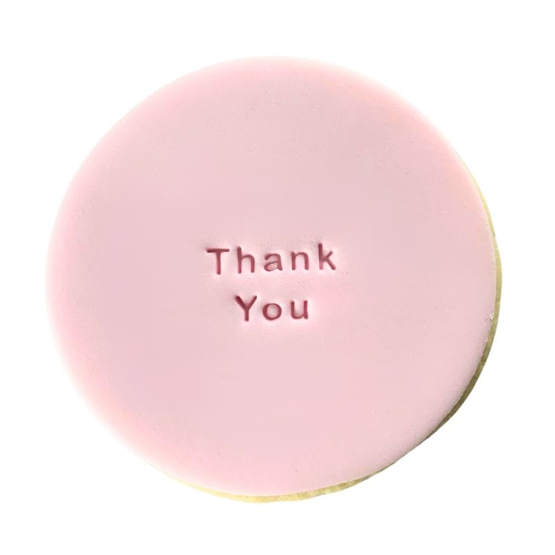 Mini Thank You Stamp creating cute thank you design.