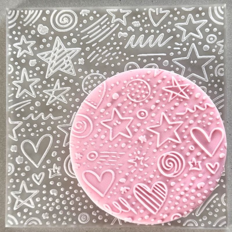 Starlight Dreams fondant cookie embosser